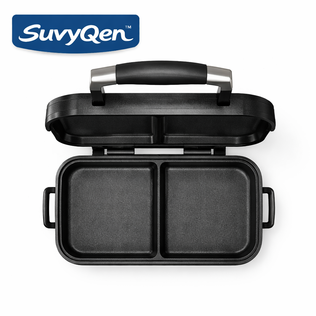 SuvyQen™ FlipForge™ Dual-Surface Breakfast Press