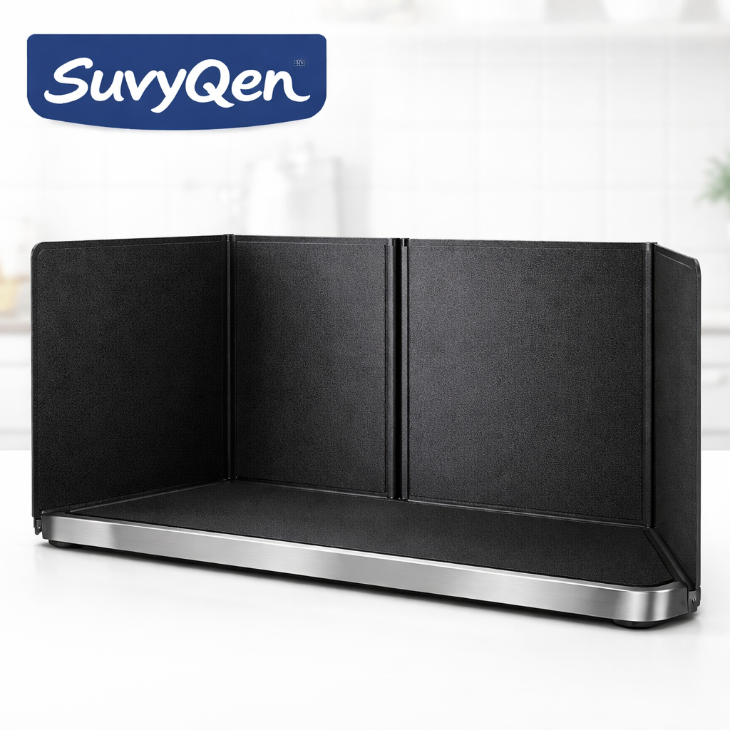 SuvyQen™ EmberFold™ Expandable Stove Shield