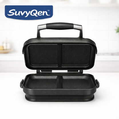 SuvyQen™ FlipForge™ Dual-Surface Breakfast Press