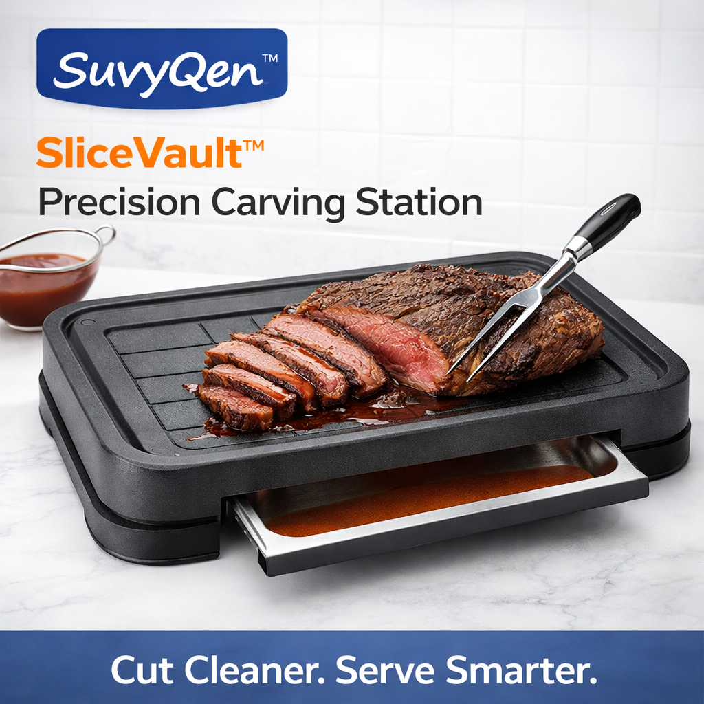 SuvyQen™ SliceVault™ Precision Carving Station