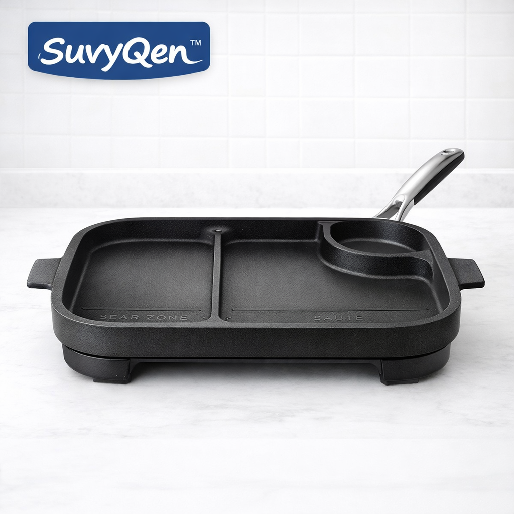 SuvyQen™ ModuPan™ 3-Zone Smart Skillet System