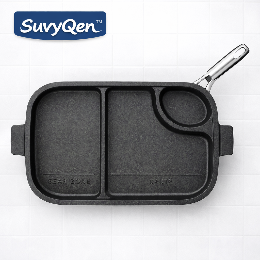 SuvyQen™ ModuPan™ 3-Zone Smart Skillet System