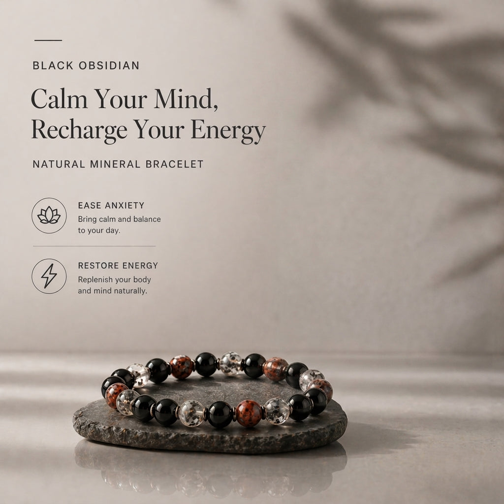 Lucky Rhythm Natural Stone Bracelet for Calm, Focus & Energy