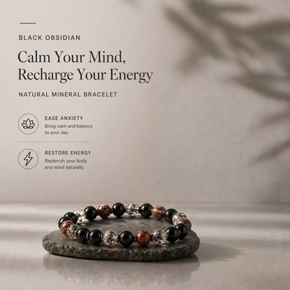 Lucky Rhythm Natural Stone Bracelet for Calm, Focus & Energy