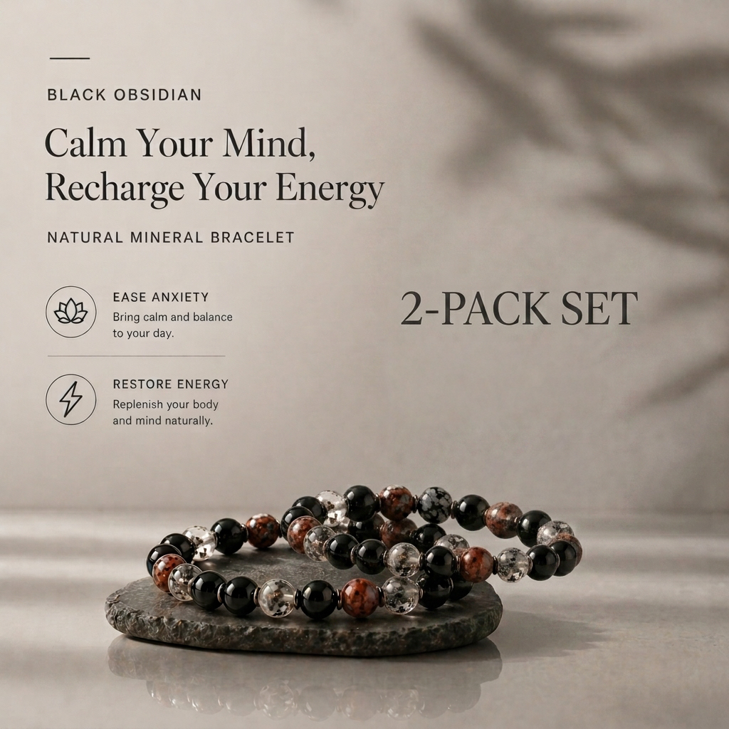 Lucky Rhythm Natural Stone Bracelet for Calm, Focus & Energy