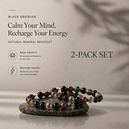 Lucky Rhythm Natural Stone Bracelet for Calm, Focus & Energy
