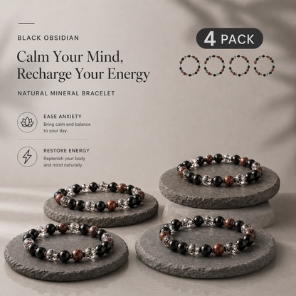 Lucky Rhythm Natural Stone Bracelet for Calm, Focus & Energy